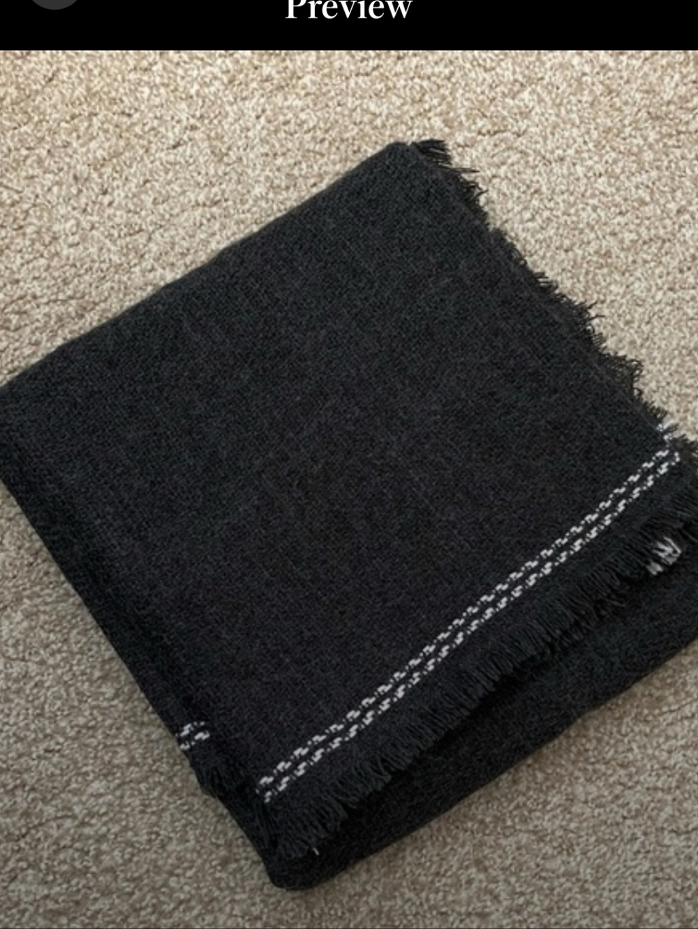 OLIVE & PIQUE Lola Blanket Scarf - Charcoal - Picture 2 of 4